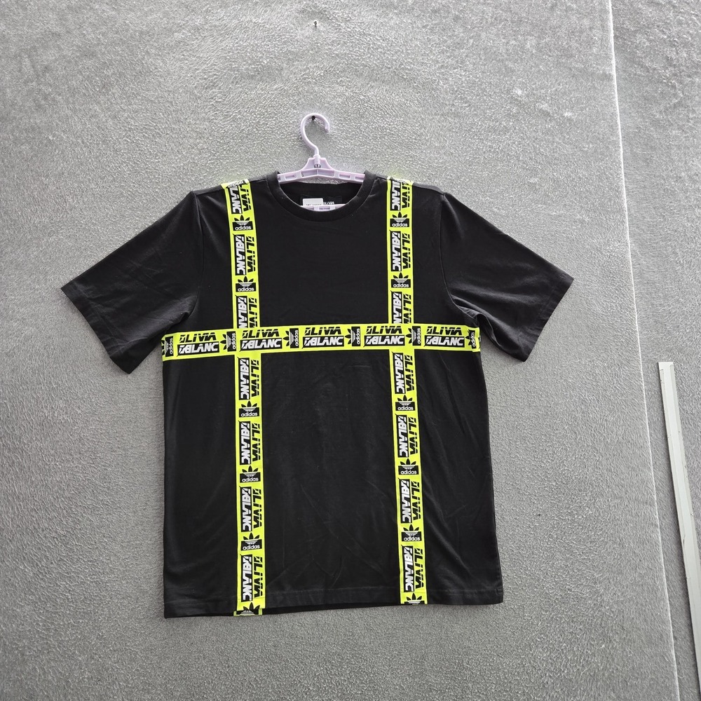 Adidas x Olivia Blanc Women Shirt M Black Trefoil Logo Short Sleeve